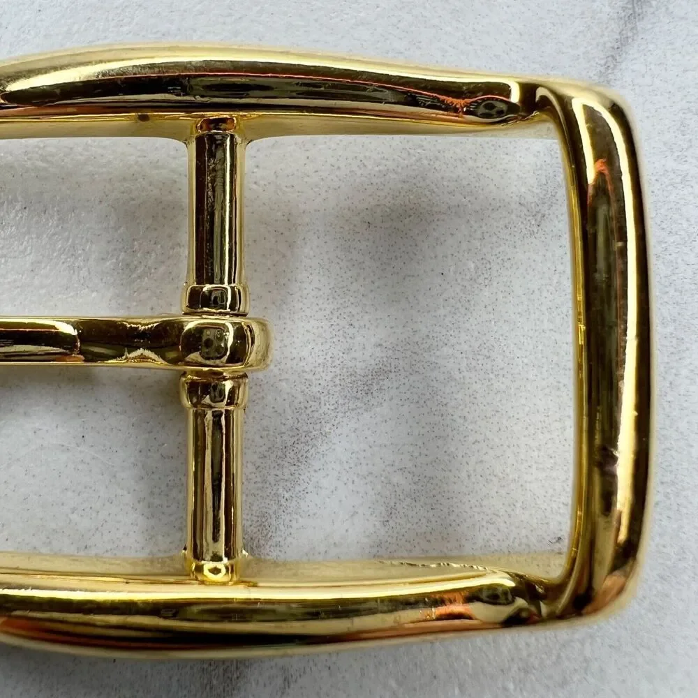 Vintage Gold Tone Simple Basic Belt Buckle for up to 1 Inch Belt